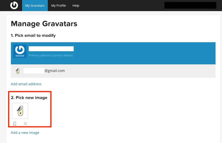 Gravatar 是什麼?WordPress 帳號顯示個人頭像照片的申請與設定教學 13 舊版 My Gravatar 頁面顯示剛上傳的頭像