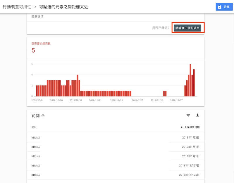 Search Console 強化項目 