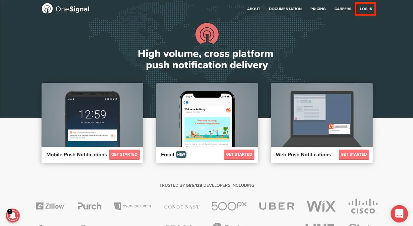 OneSignal 網頁推播通知教學:註冊、取得金鑰與 WordPress 外掛設定 1 OneSignal推播通知