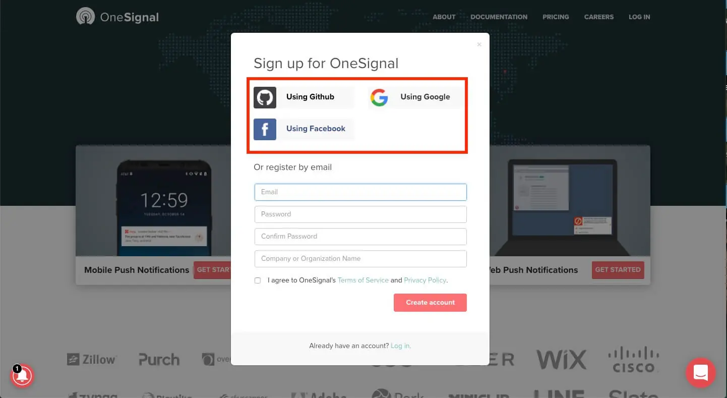 OneSignal 網頁推播通知教學:註冊、取得金鑰與 WordPress 外掛設定 2 OneSignal推播通知