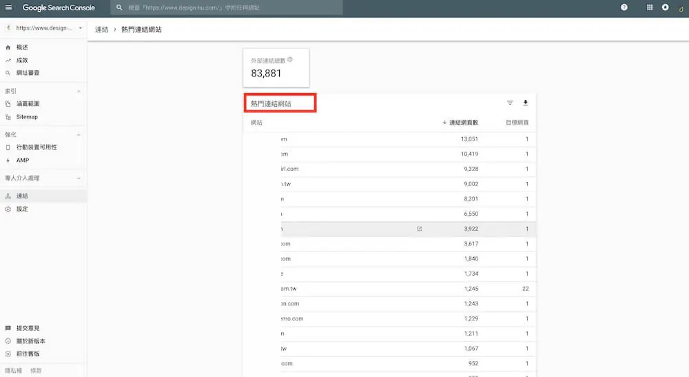 Google Console 教學 - 內部連結、外部連結 項目解說及外掛推薦 外部連結
