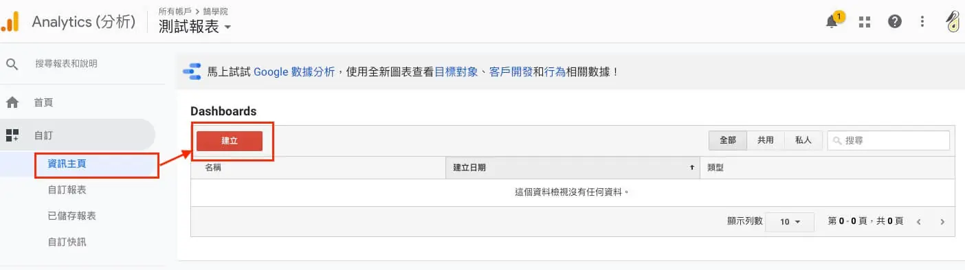 Google Analytics 自訂報表教學 - 客製化報表資訊及定期報表發送 Google Analytics 自訂報表教學