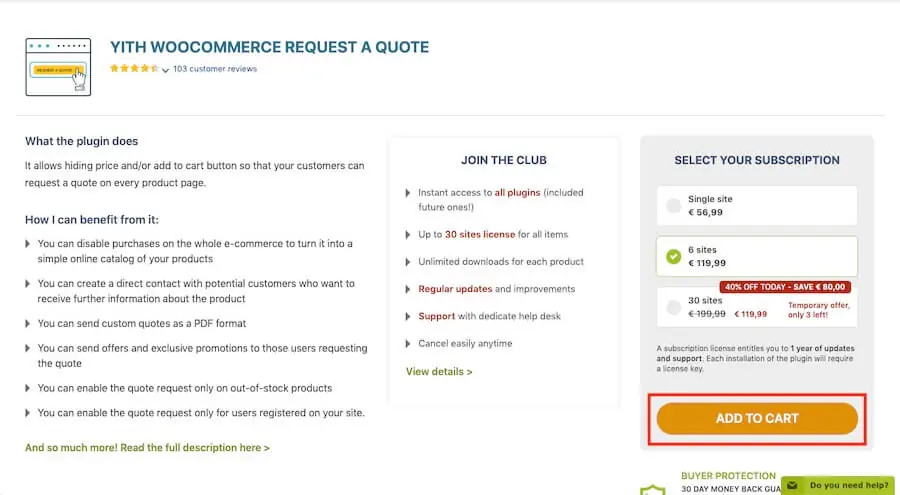 WooCommerce 詢價車 - YITH Request A Quote 外掛設定教學 WooCommerce 詢價車