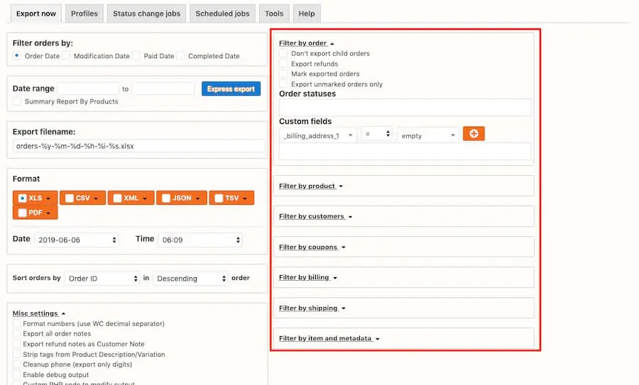 WooCommerce 訂單匯出 外掛教學,自訂區間條件及選擇檔案格式 WooCommerce 訂單匯出