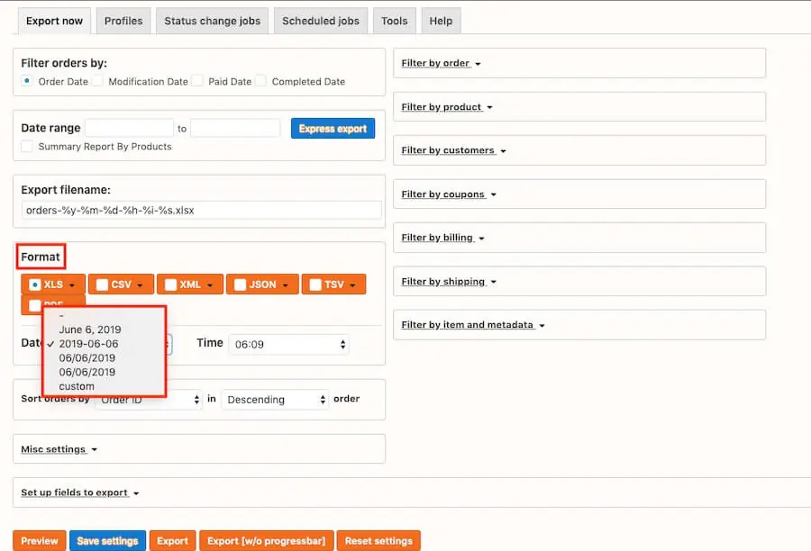 WooCommerce 訂單匯出 外掛教學,自訂區間條件及選擇檔案格式 WooCommerce 訂單匯出