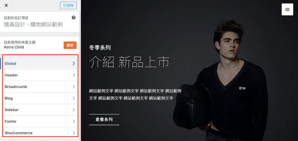 靈活設計與速度性能兼具的 WordPress 主題 Astra 主題介紹