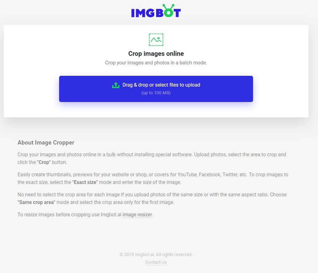 Imgbot 免費圖片工具 