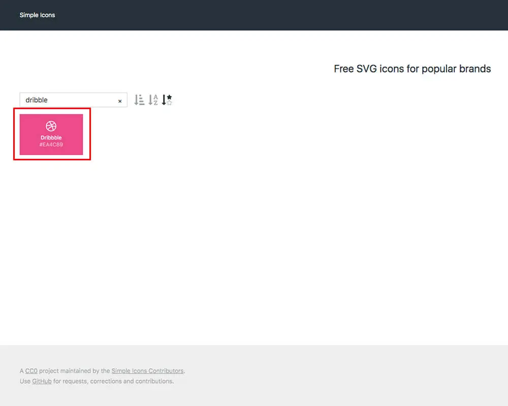 Simple Icons 與 Brand Colors SVG 檔案及色碼查詢 網頁 GUI 資源分享