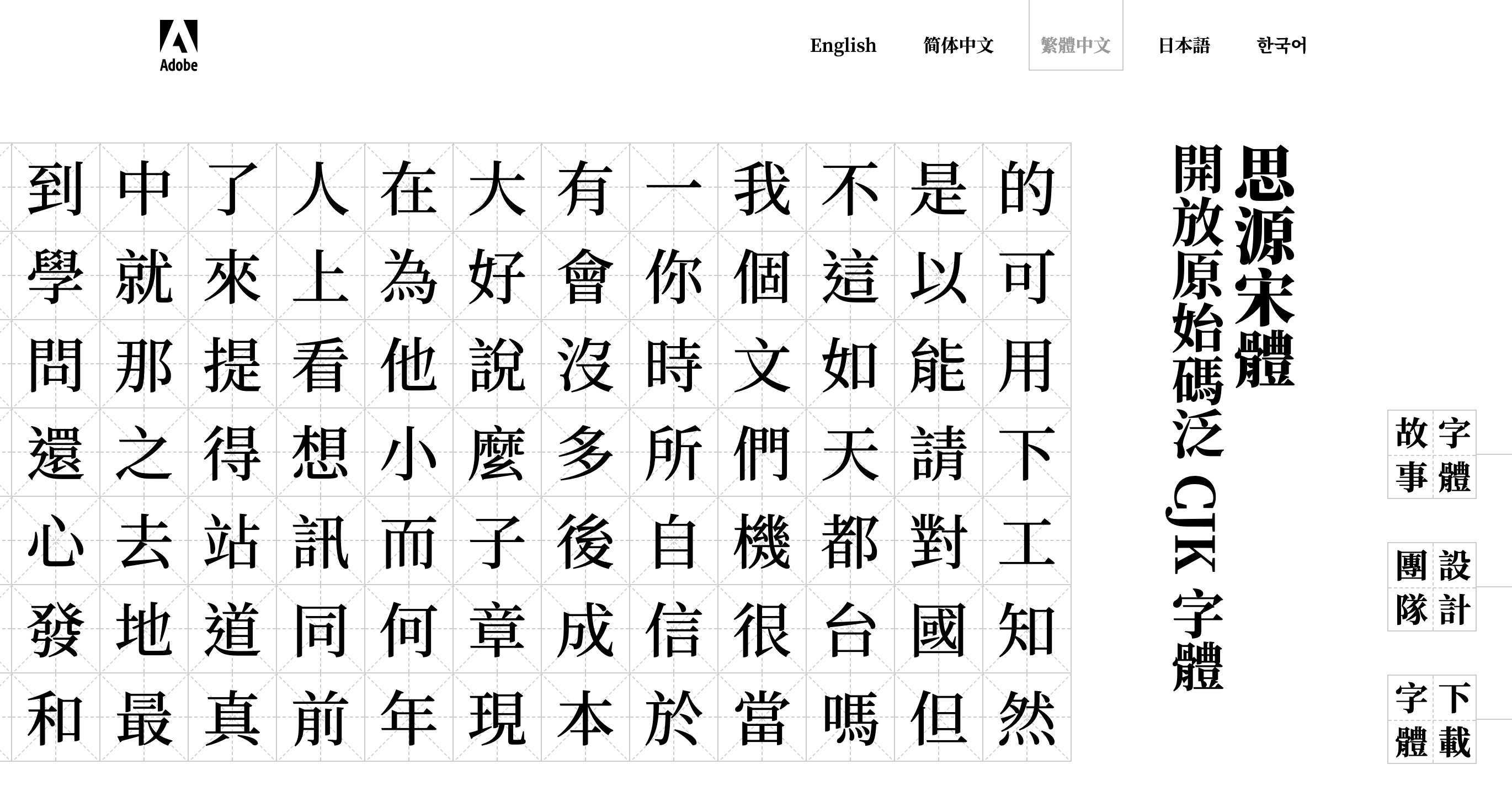 字體 