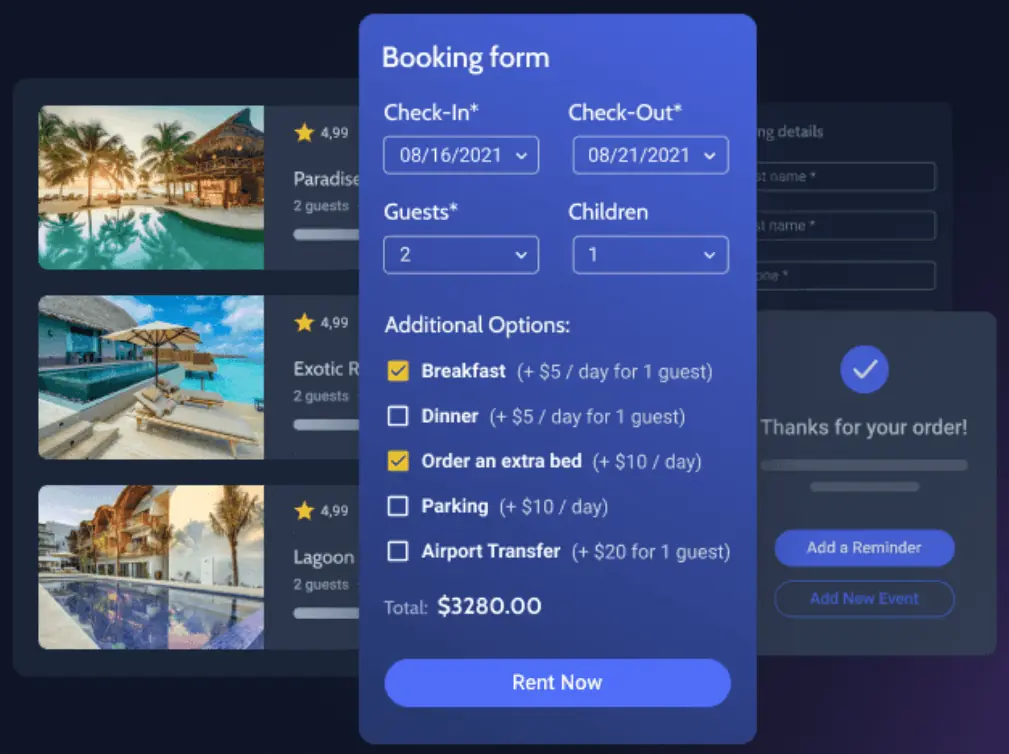 Crocoblock 外掛教學:JetEngine 等 Jet 外掛功能與價格方案 14 JetBooking 外掛介紹頁面