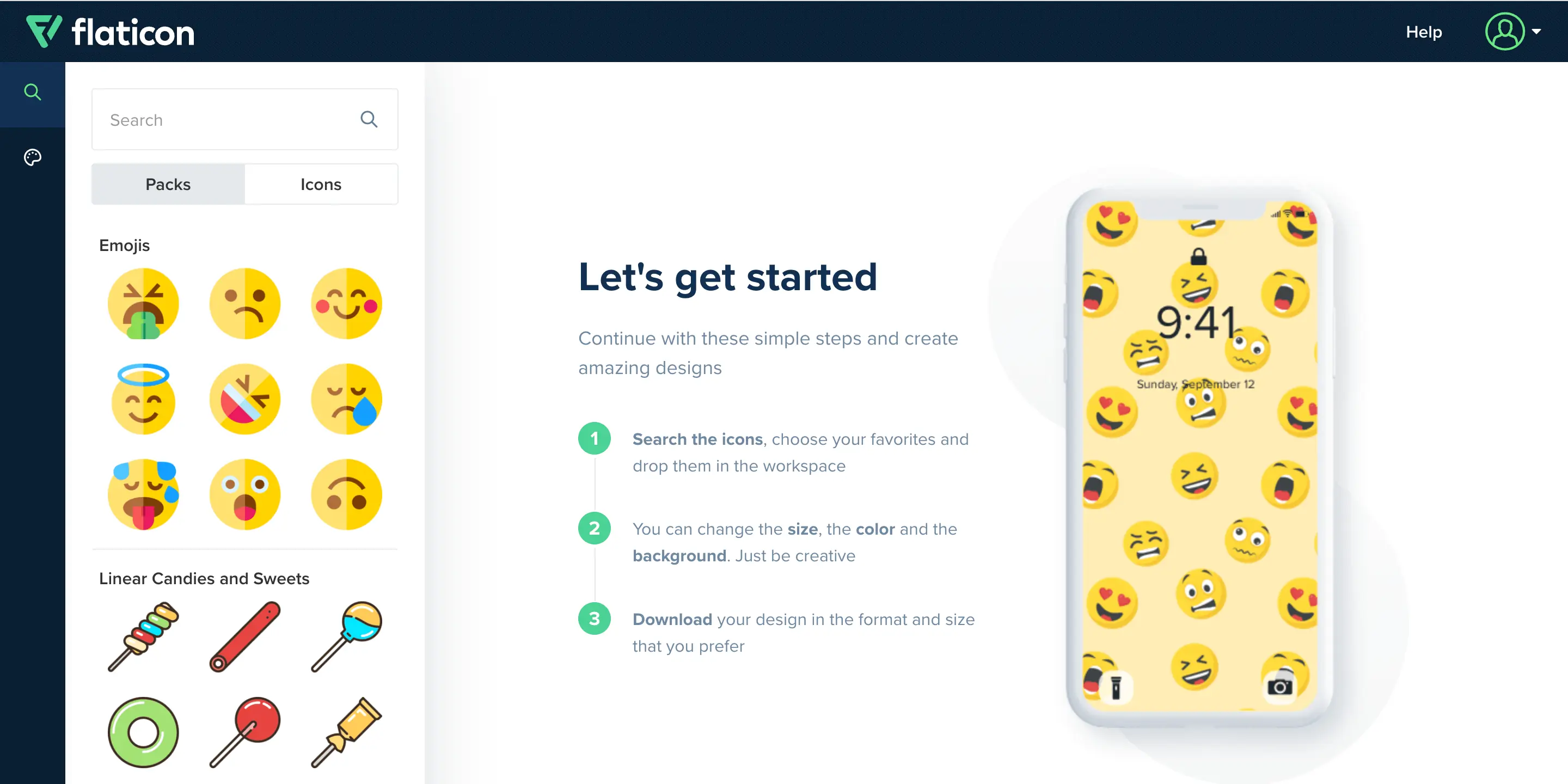 Icons Pattern 教學:用 Flaticon 免費圖示製作無接縫背景圖 2 Icons Pattern|step1|鵠學苑