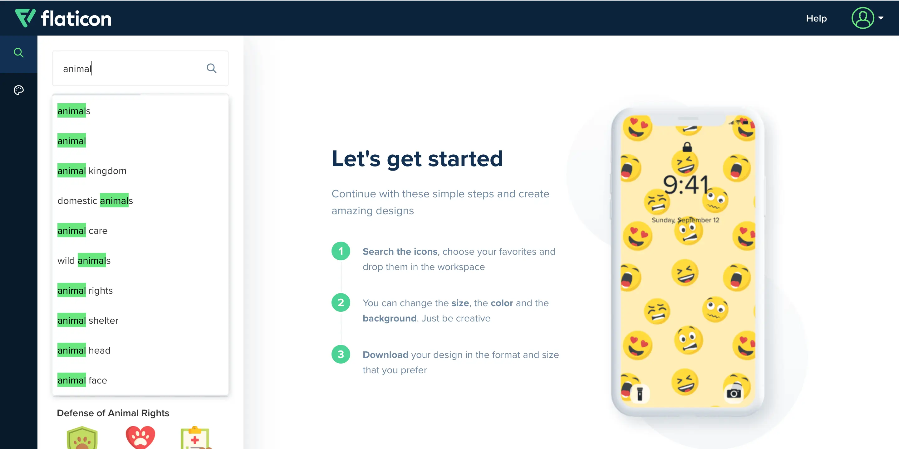 Icons Pattern 教學:用 Flaticon 免費圖示製作無接縫背景圖 3 Icons Pattern|step2|鵠學苑