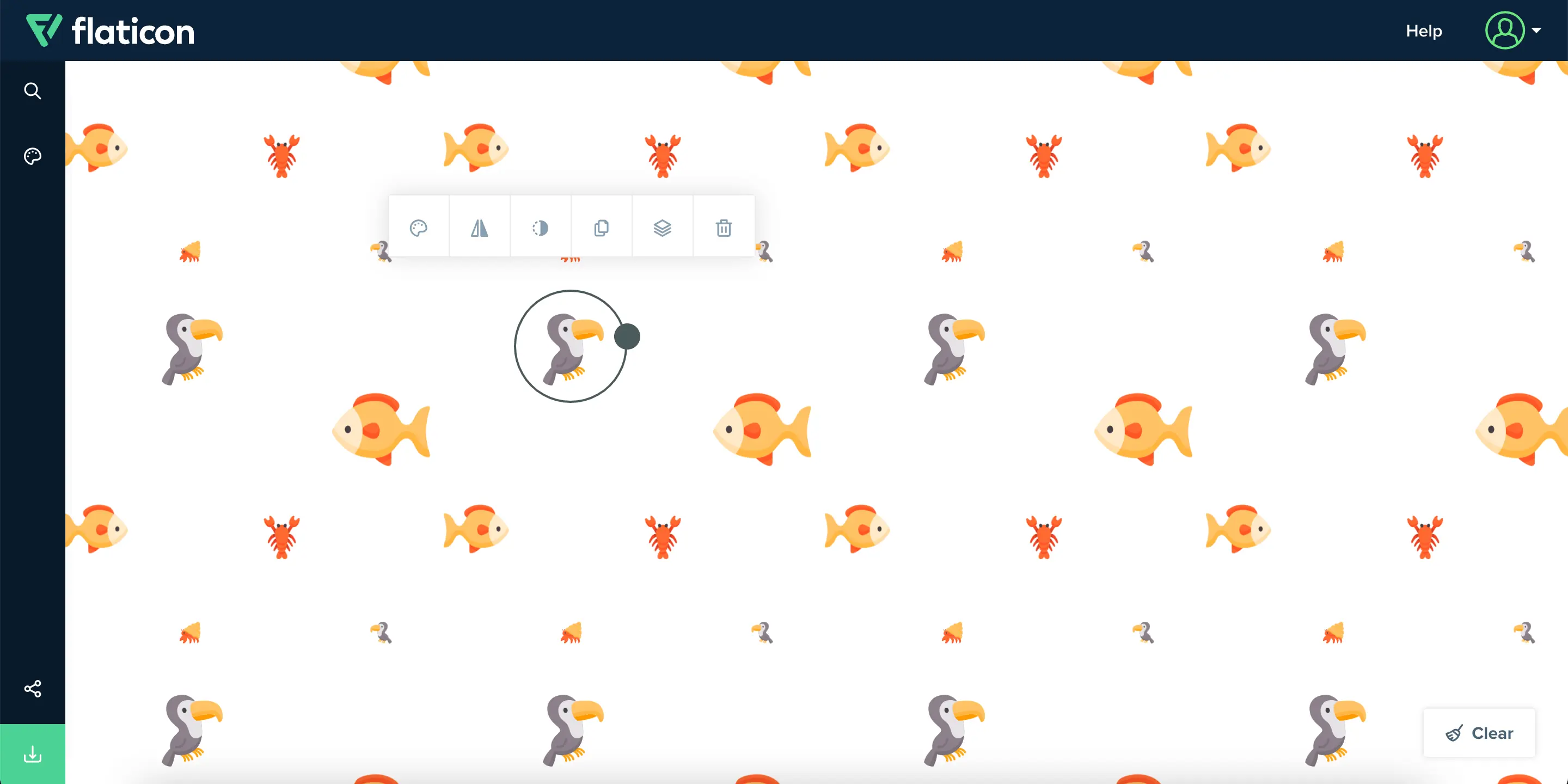 Icons Pattern 教學:用 Flaticon 免費圖示製作無接縫背景圖 4 Icons Pattern|step3|鵠學苑