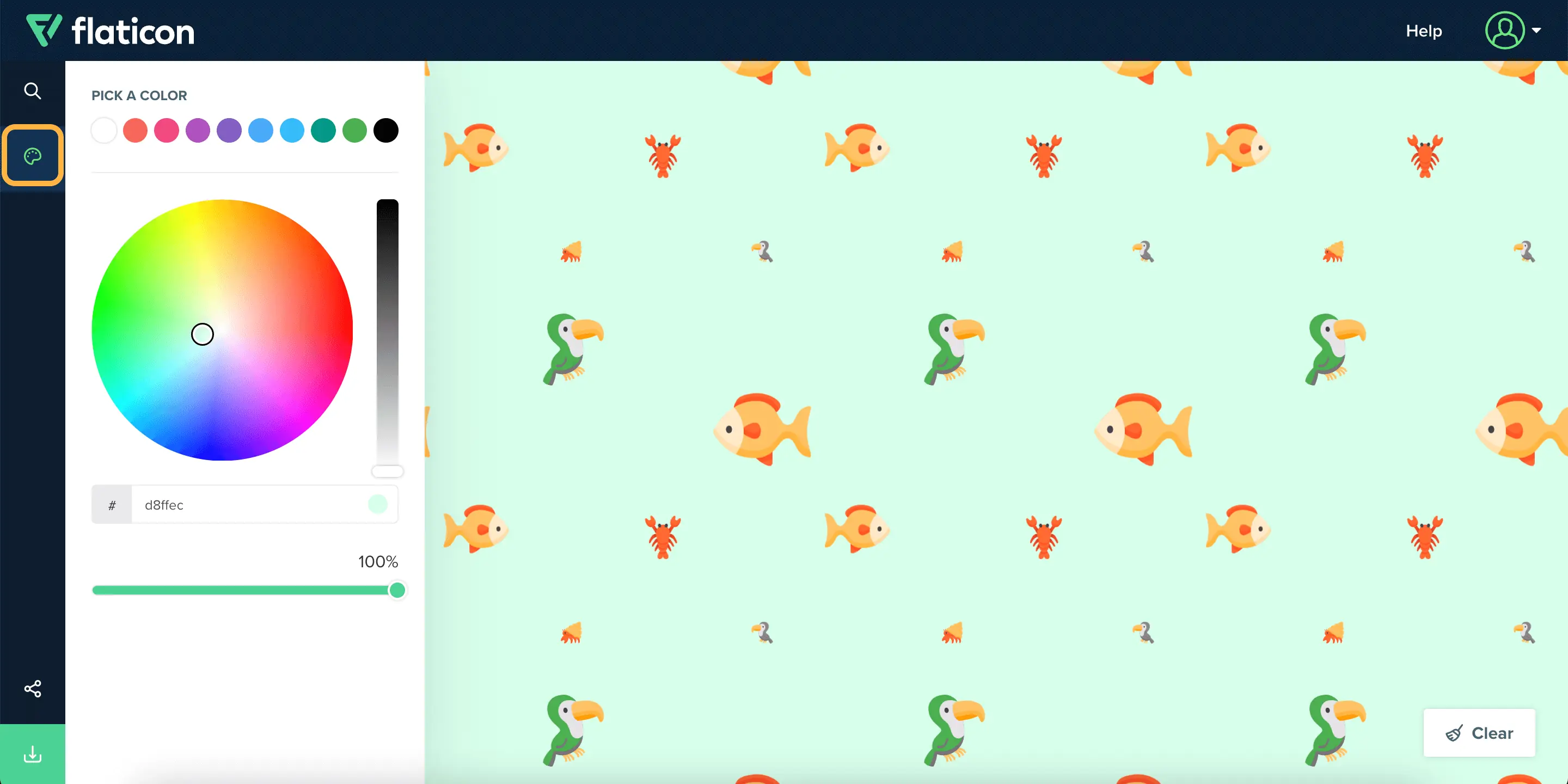 Icons Pattern 教學:用 Flaticon 免費圖示製作無接縫背景圖 5 Icons Pattern|step4|鵠學苑