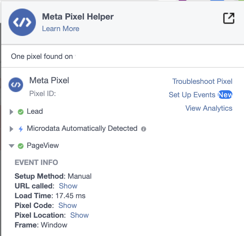 Meta pixel helper 免費Chrome 擴充功能，瞭解顧客旅程超簡單！step3