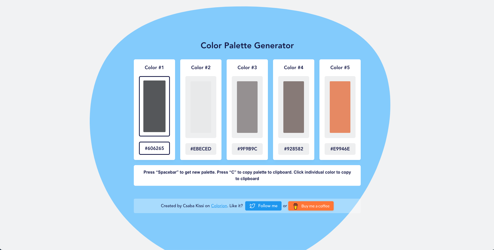 Color Palette Generator｜step1｜鵠學苑
